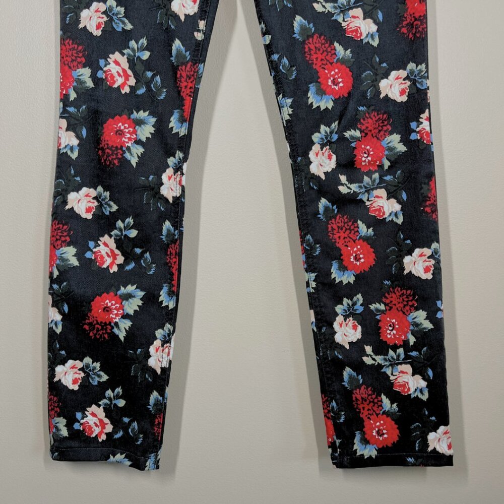 Level 99 Liza Skinny Floral Print Jeans • Size 28 - Picture 3 of 8